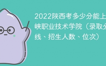 2023陕西考上三门峡职业技术学院要多少分（附2020-2022录取分数线）