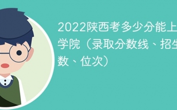 2023陕西考上安康学院要多少分（附2020-2022录取分数线）